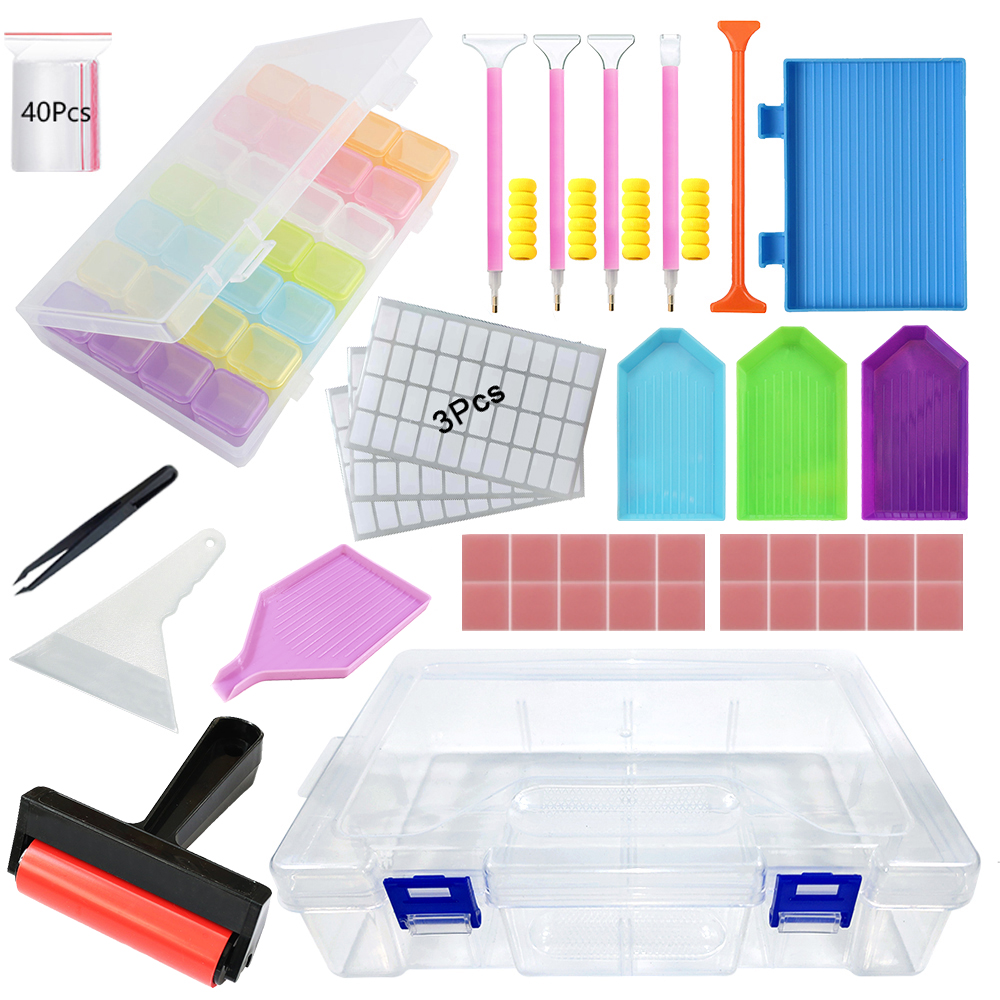 Pen Holder Organizer - Diamond Painting Tools Kit with Storage