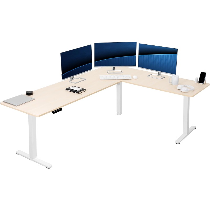 Home Office Vivo - VIVO Corner Standing Desk Reversible L