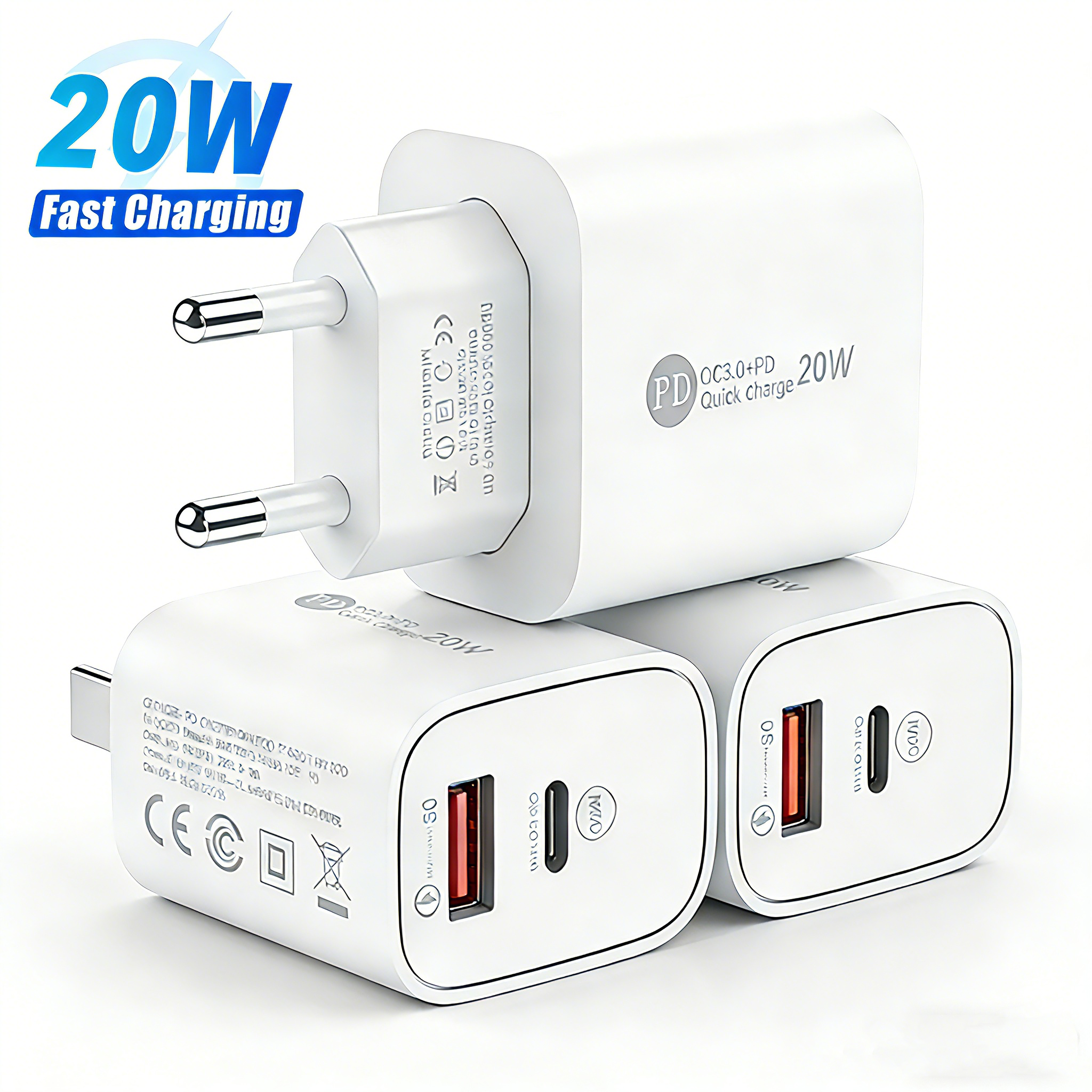 Home Office Vivo - USB QC 3.0 Mobile Phones Charger