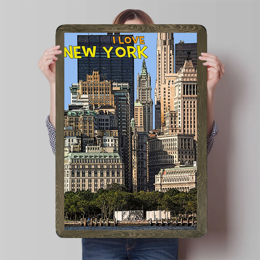 Home Office York - New York City Skyline Metal Wall