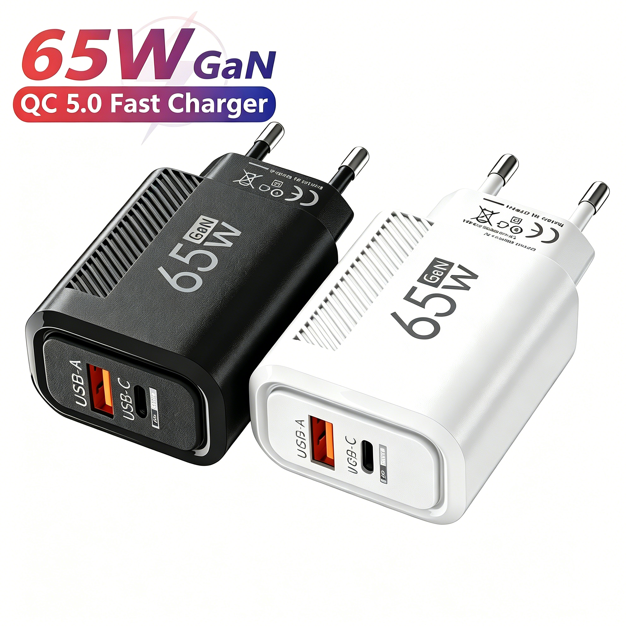 Home Office Vivo - 65W PD+QC 3.0 Fast Charger Desktop