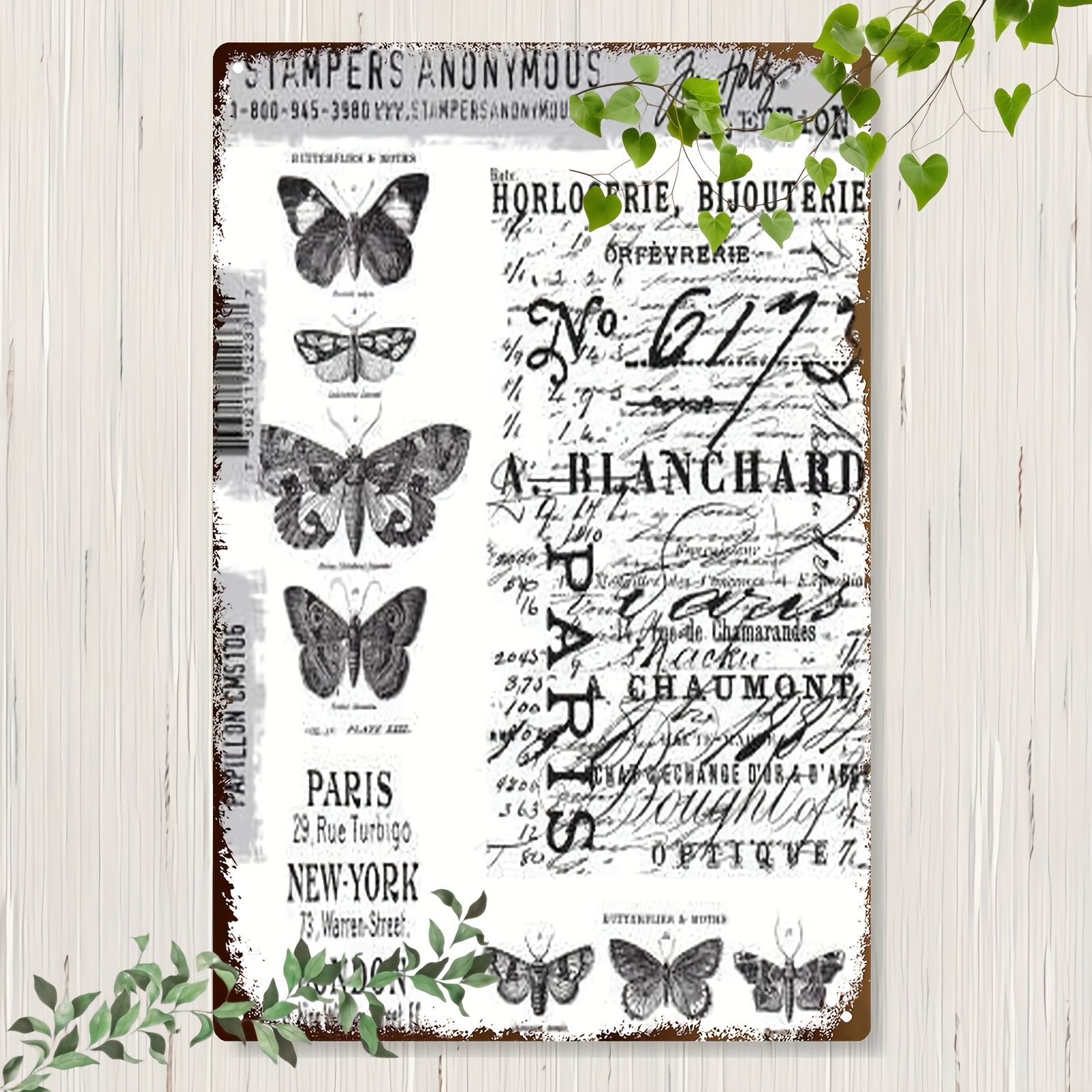 Home Office Tim - Vintage Tim�ts Index Metal Wall Art
