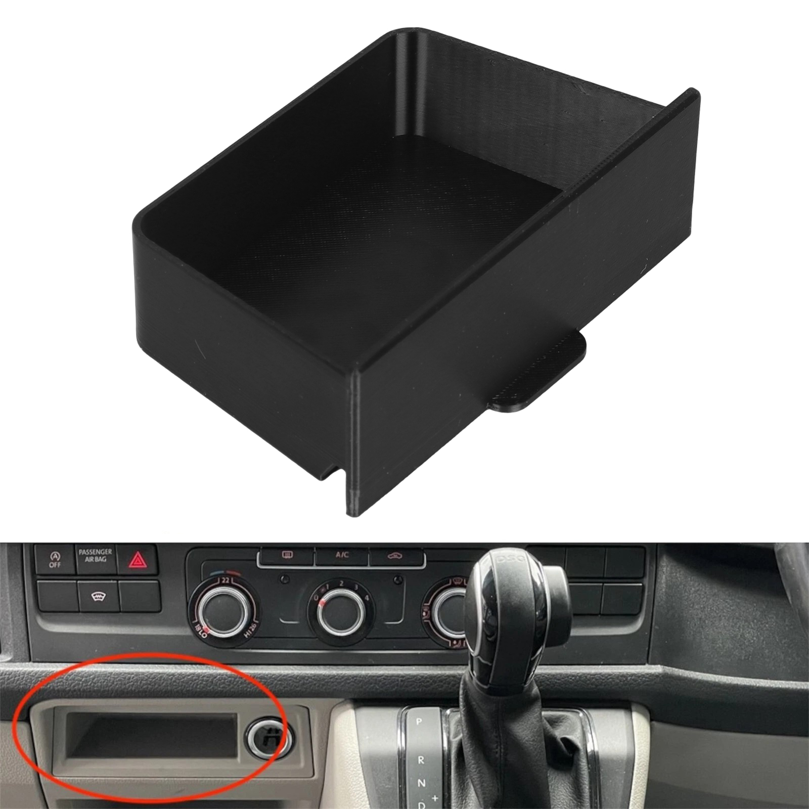 File Cabinet Drawer - ABS Center Drawer Plastic Car Dash