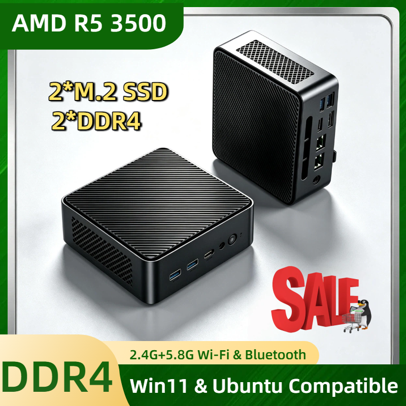 Home Office Windows - AMD Ryzen 5 3500 Mini Desktop