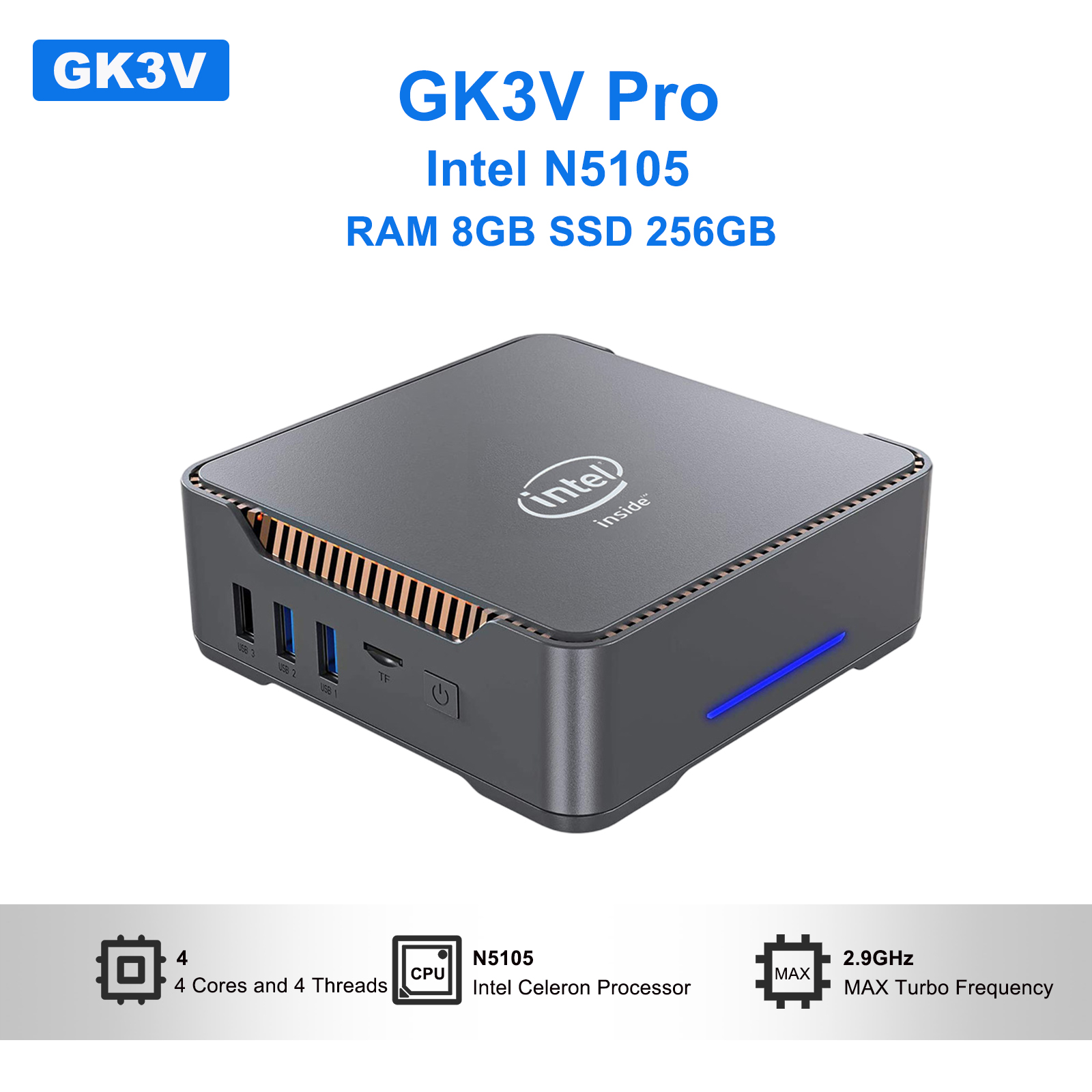 Home Office Windows - GK3V Pro mini pc Intel N5105