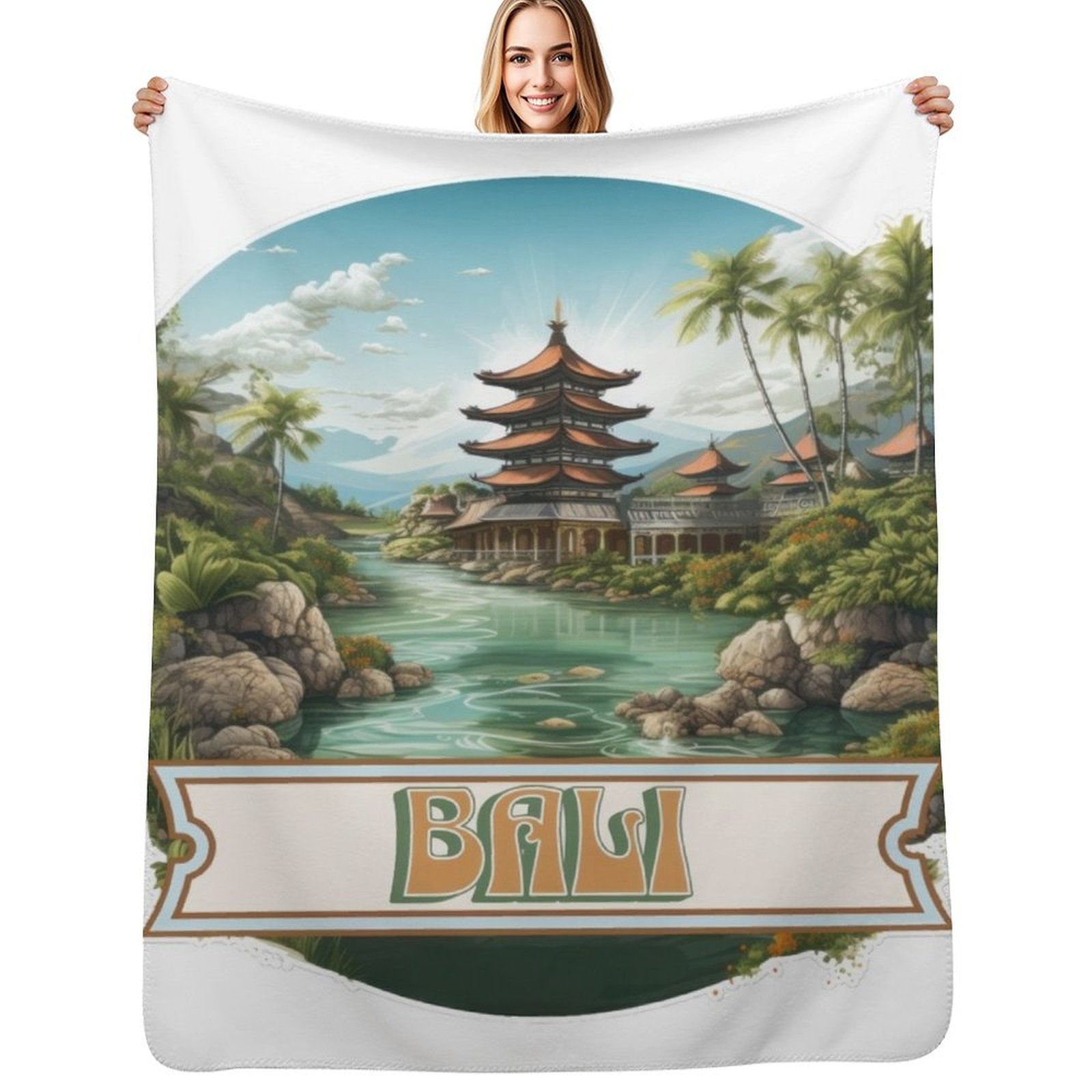 Home Office Bali - Bali Indonesia Throw Blanket Air Conditioner