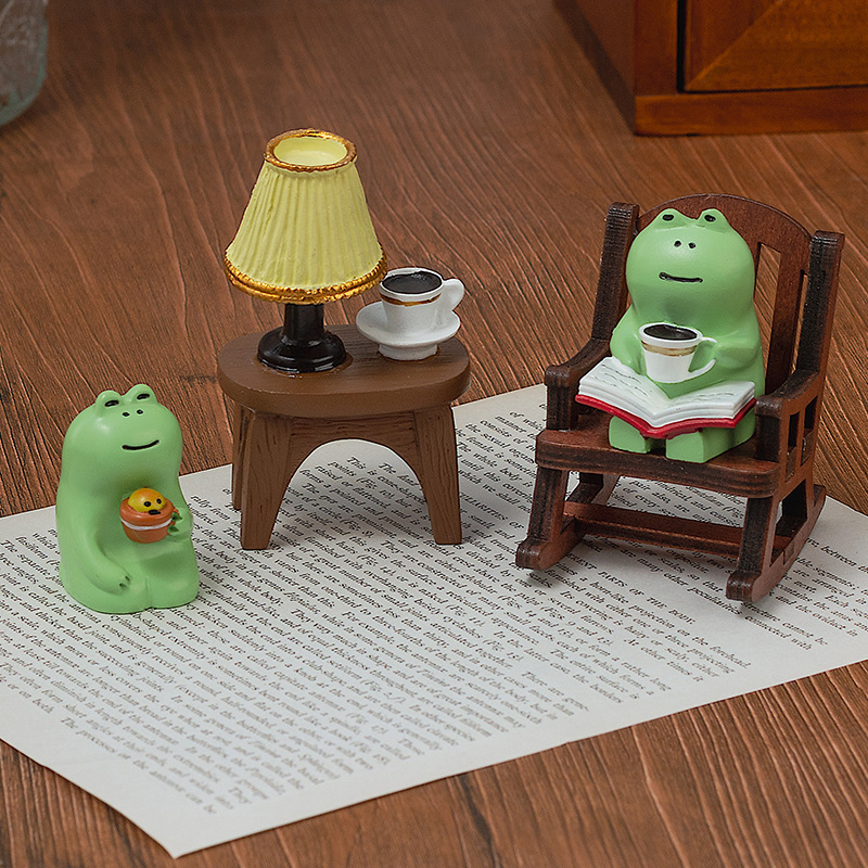 Cartoon Frog Rocking Chair Tab - Home Office Freelancer avis et prix
