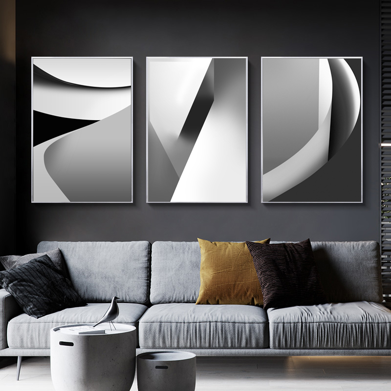 Nordic Canvas Painting Black W - Home Office York avis et prix
