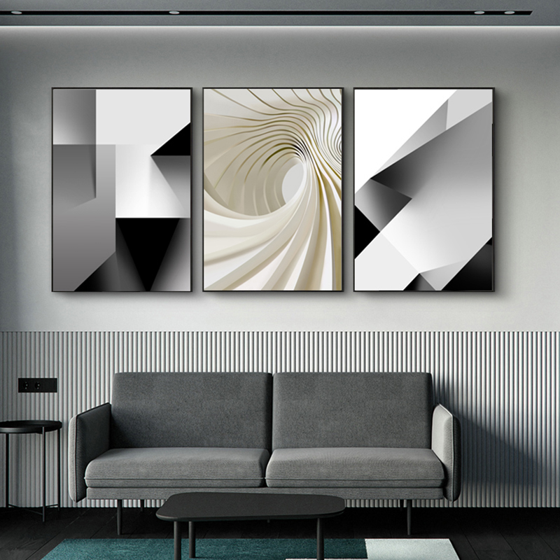 Nordic Canvas Painting Black W - Home Office York avis et prix