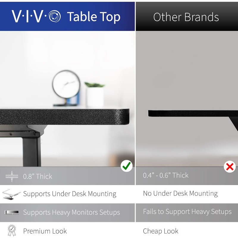 VIVO Corner Standing Desk Reve - Home Office Vivo avis et prix