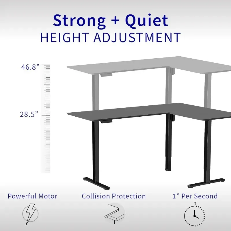 VIVO Corner Standing Desk, 63  - Home Office Vivo avis et prix