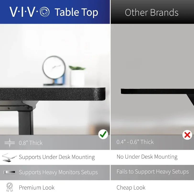 VIVO Corner Standing Desk, 63  - Home Office Vivo avis et prix