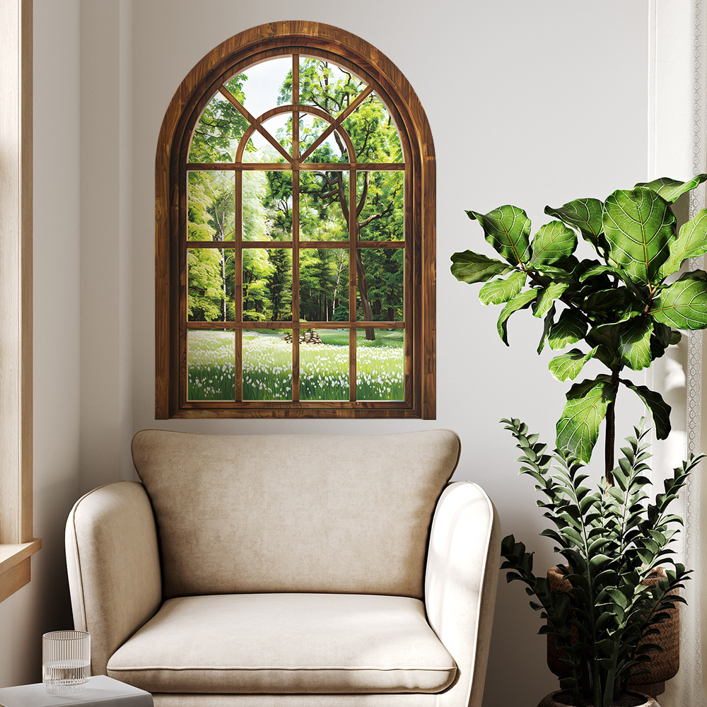 Fake Window Wall Stickers Plan - Home Office Windows avis et prix