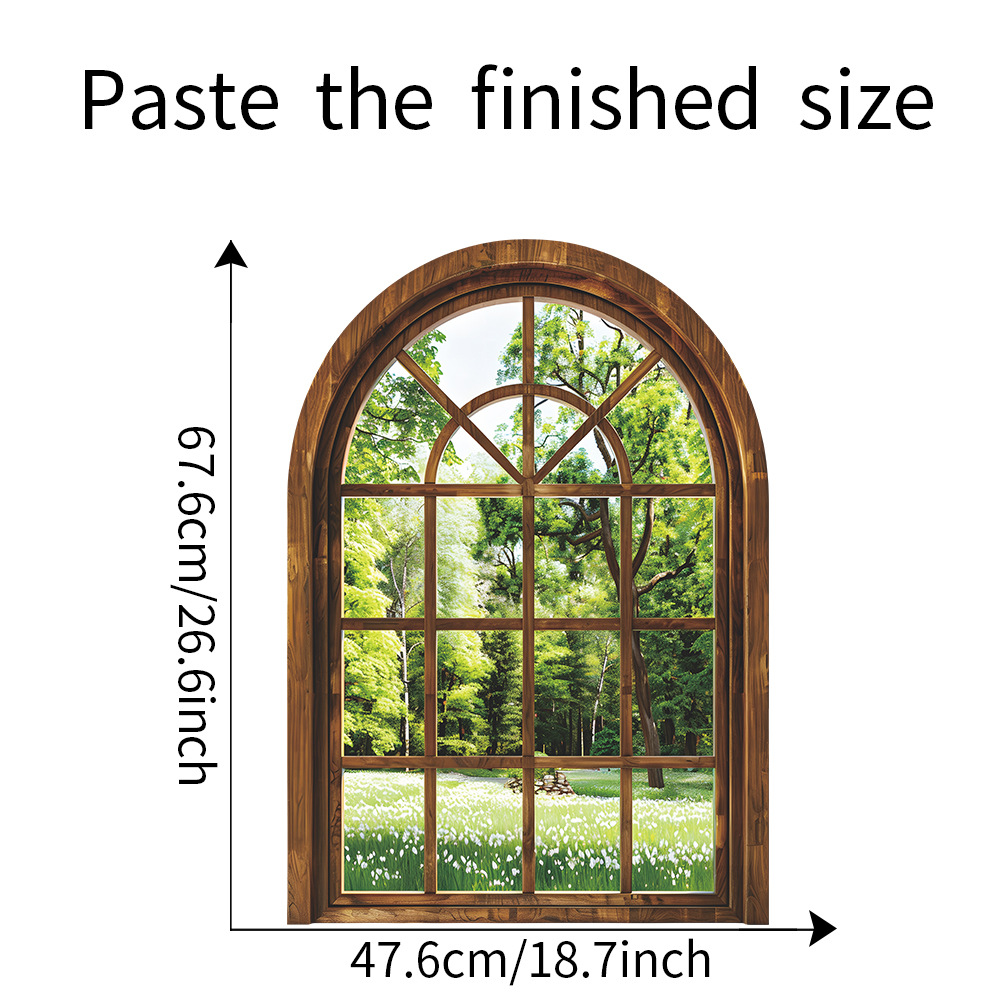 Fake Window Wall Stickers Plan - Home Office Windows avis et prix
