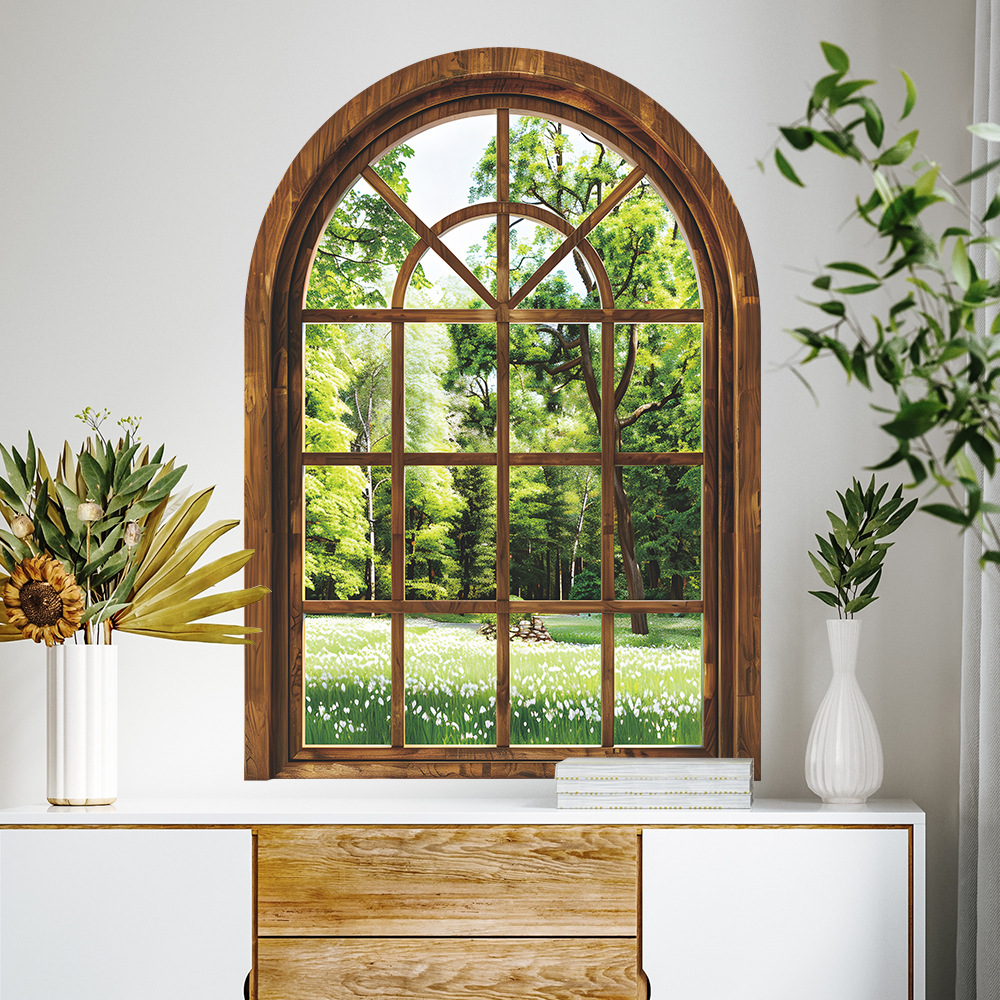 Fake Window Wall Stickers Plan - Home Office Windows avis et prix