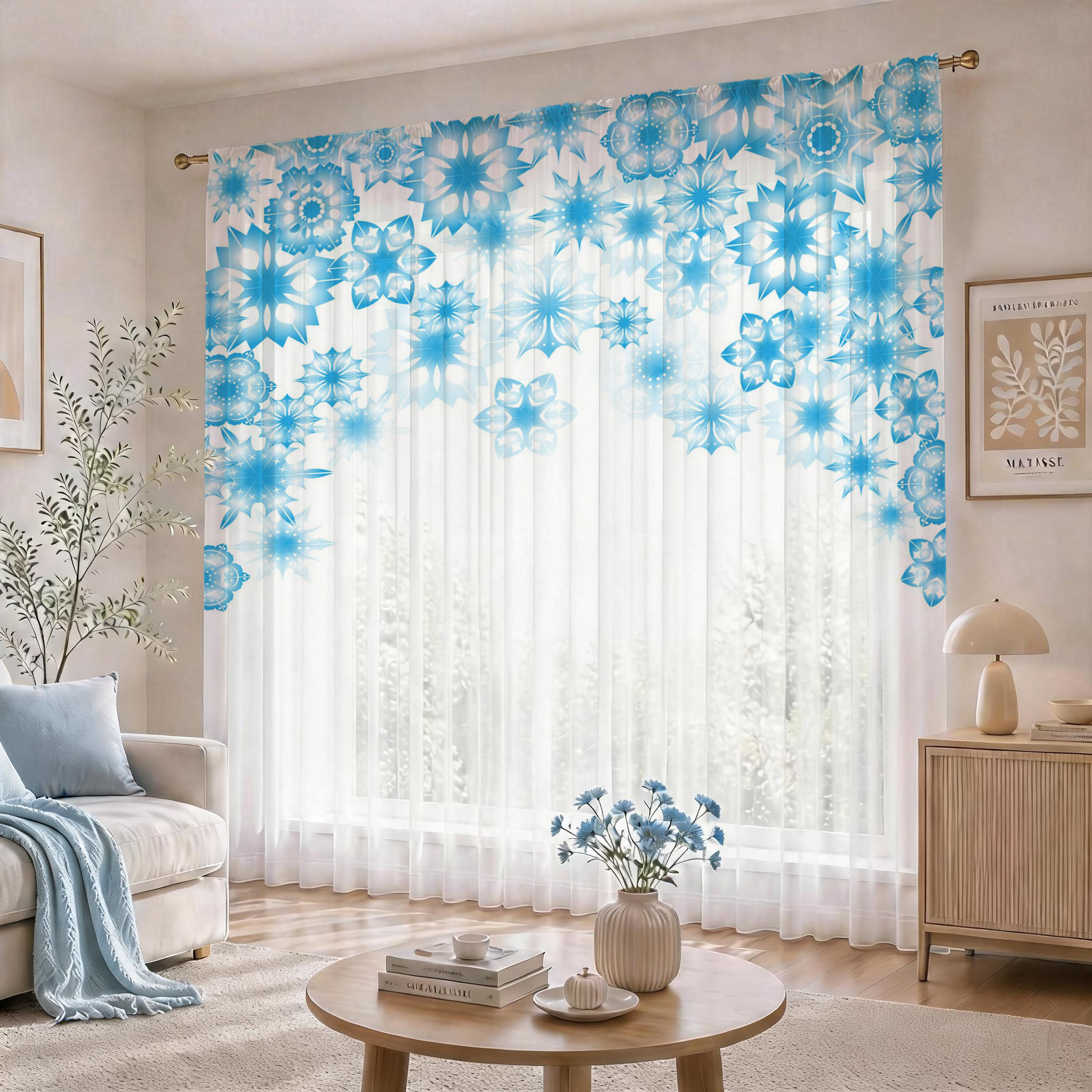 Blue Star Modern Gradient Shee - Home Office Rate avis et prix