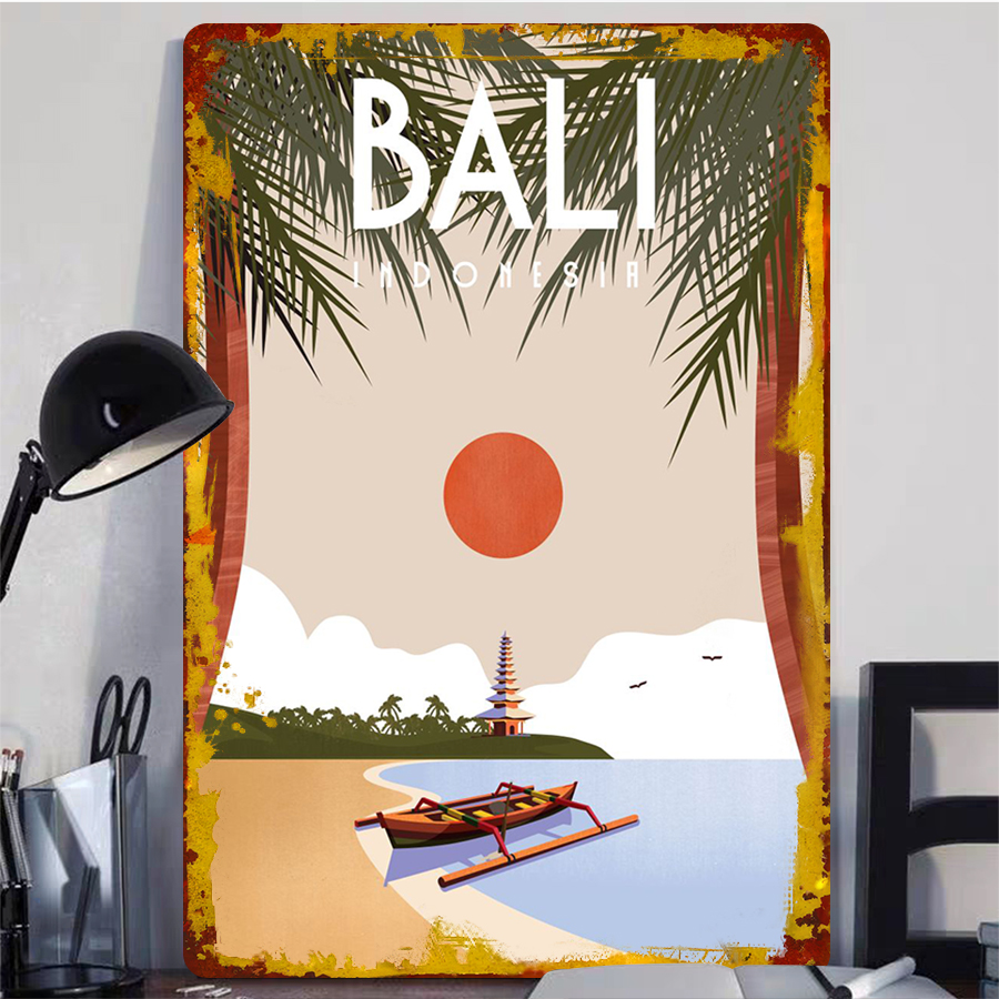Bali Indonesia Scenery Metal W - Home Office Bali avis et prix