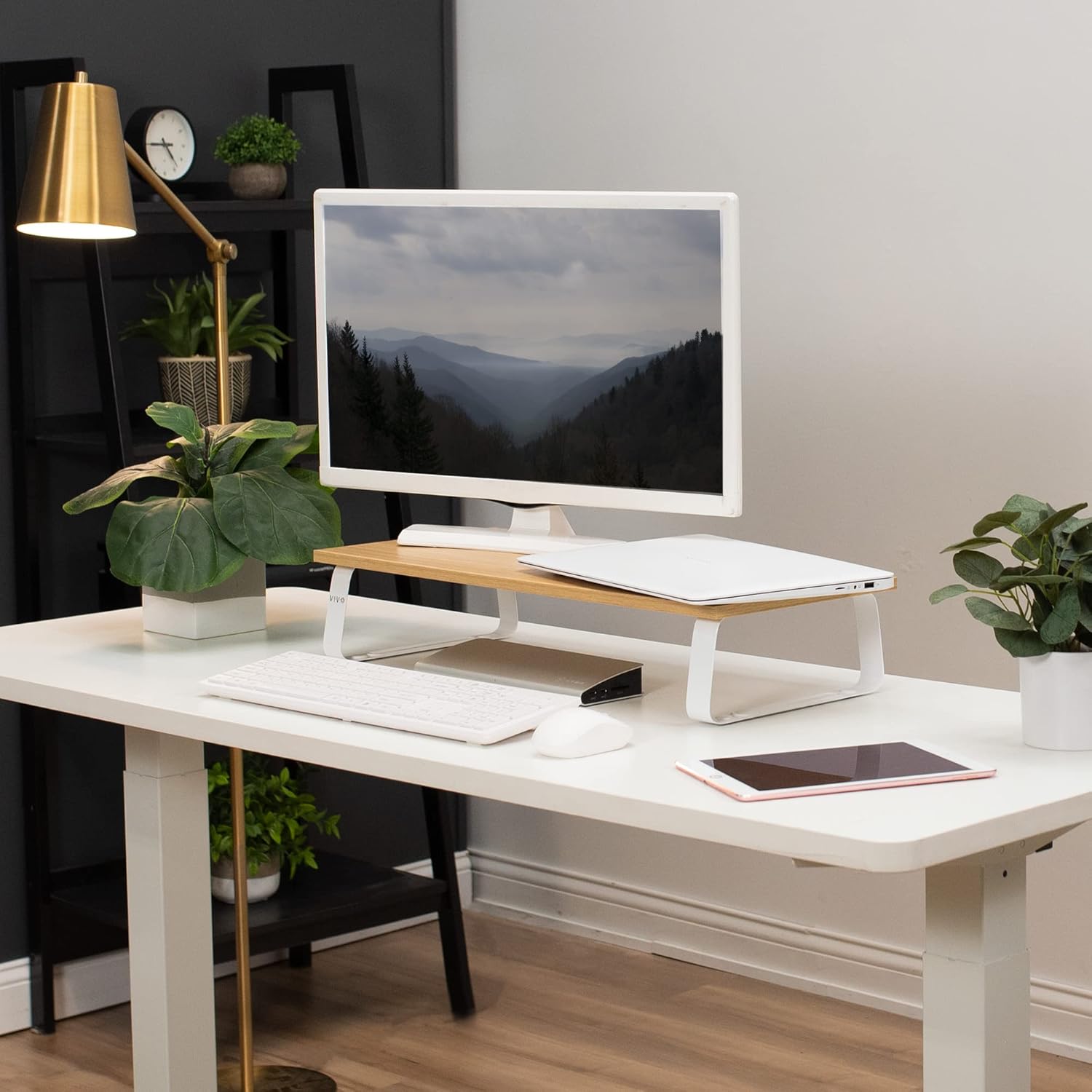 24 inch Monitor Stand, Wood an - Monitor Riser Stand avis et prix