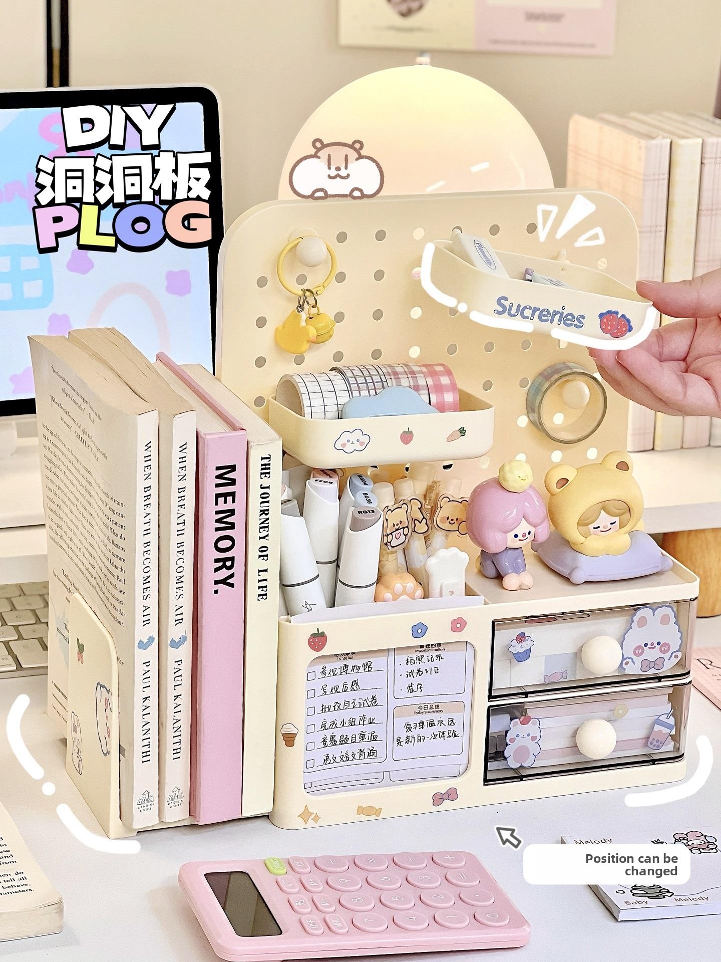 Desktop Hole Board Storage Box - Pen Holder Organizer avis et prix