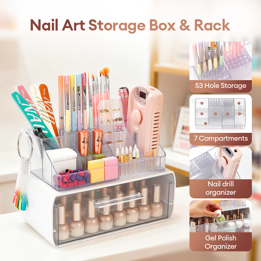 Acrylic Storage Rack Nail Art  - File Cabinet Drawer avis et prix