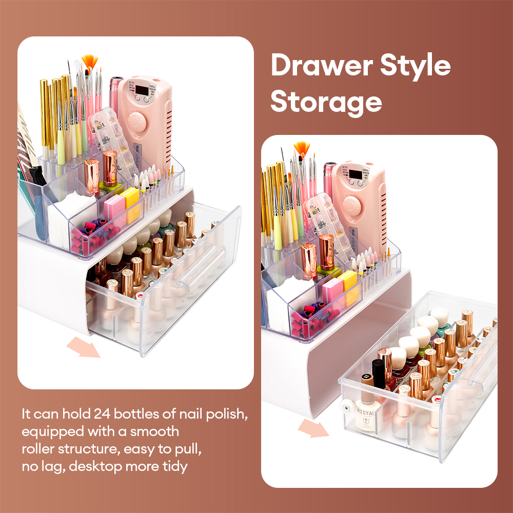Acrylic Storage Rack Nail Art  - File Cabinet Drawer avis et prix