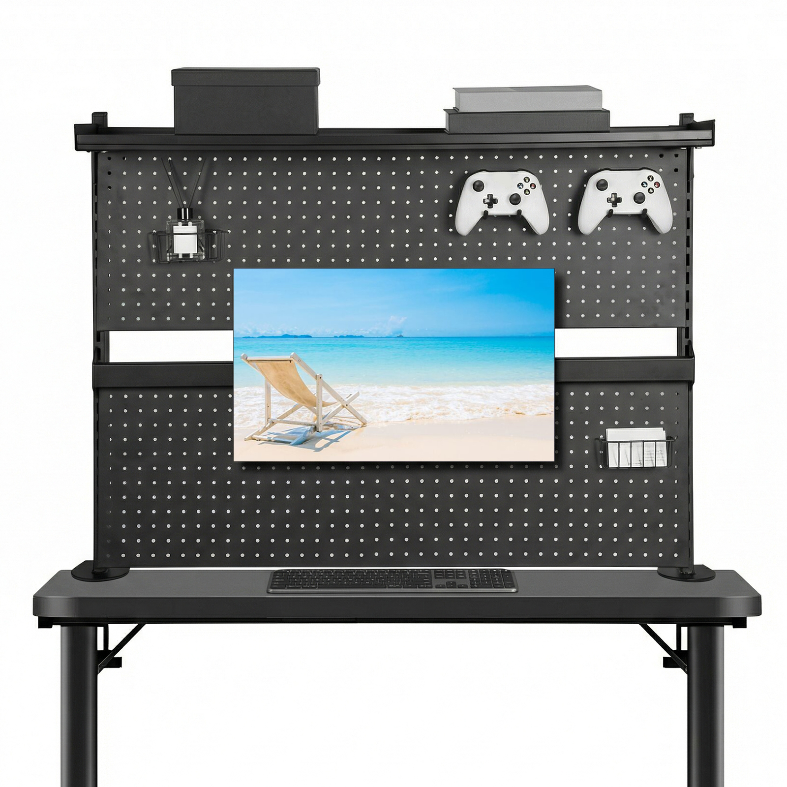 Monitor Stand Organizer Pegboa - Monitor Riser Stand avis et prix