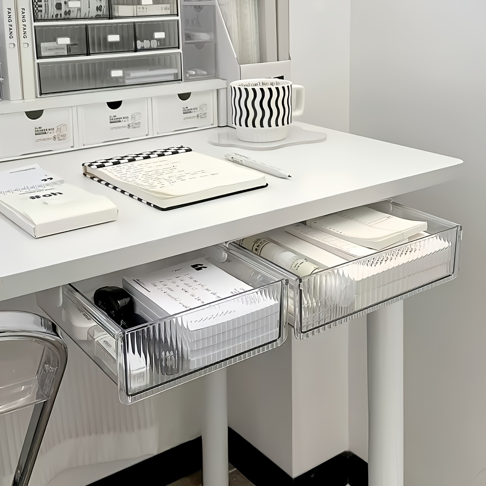 1pc Under Desk Clear Drawer Or - Home Office Freelancer avis et prix
