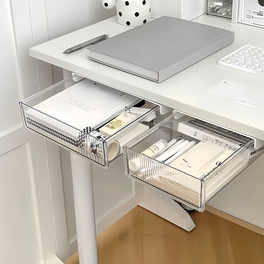 1pc Under Desk Clear Drawer Or - Home Office Freelancer avis et prix