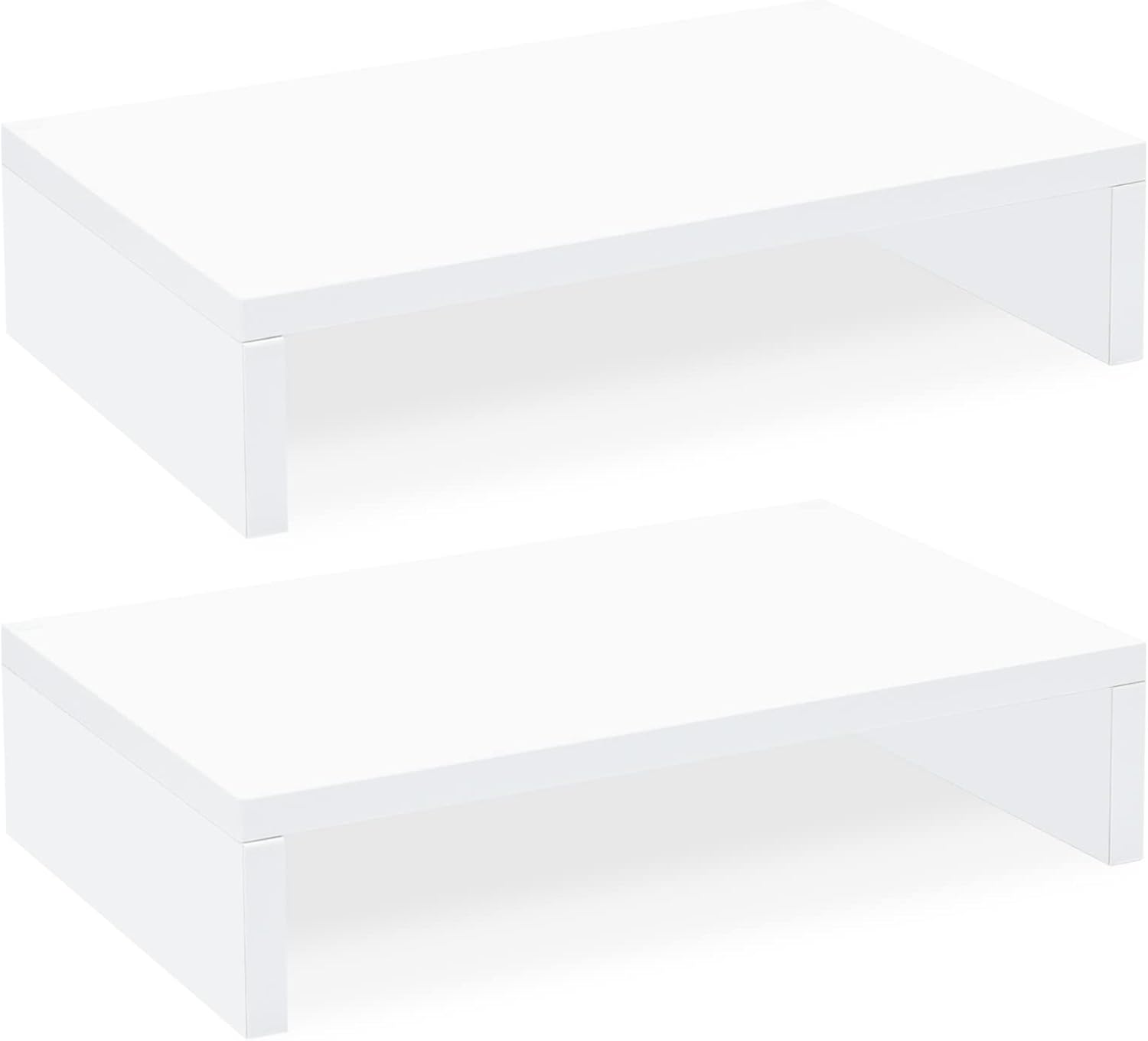 White Monitor Stand Riser - 2  - Monitor Riser Stand avis et prix