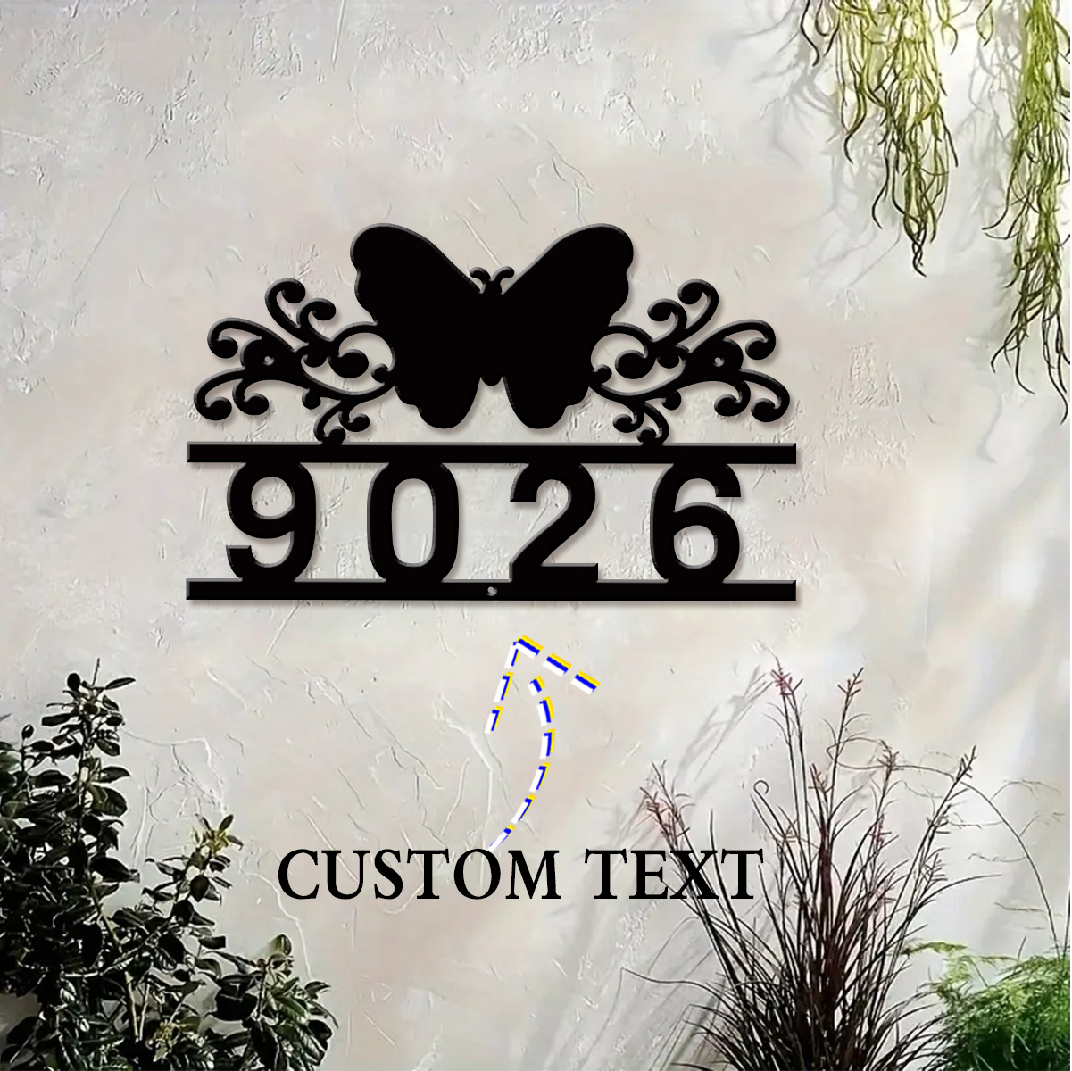 1Pc Custom butterfly Metal Str - Home Office Windows avis et prix