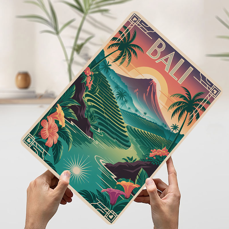 Bali Travel Art Deco Style Pos - Home Office Bali avis et prix