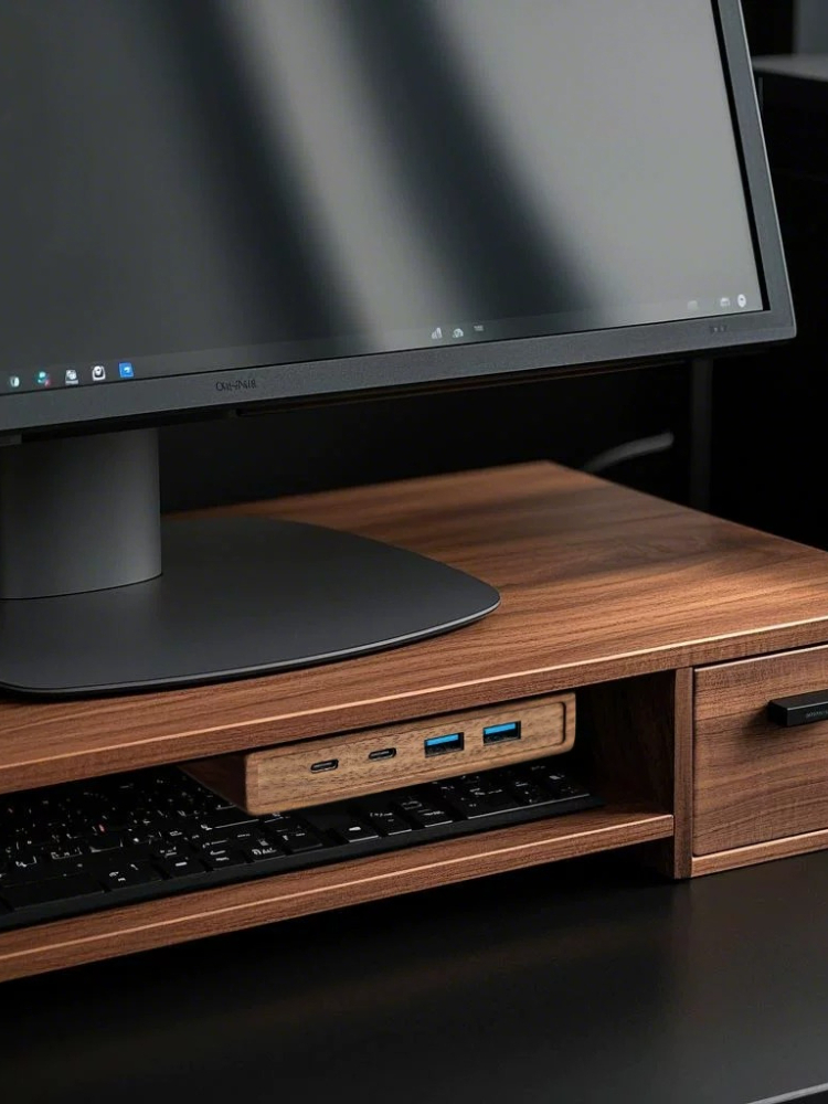 USB 3.2 Hub with Self-Adhesive - Monitor Riser Stand avis et prix