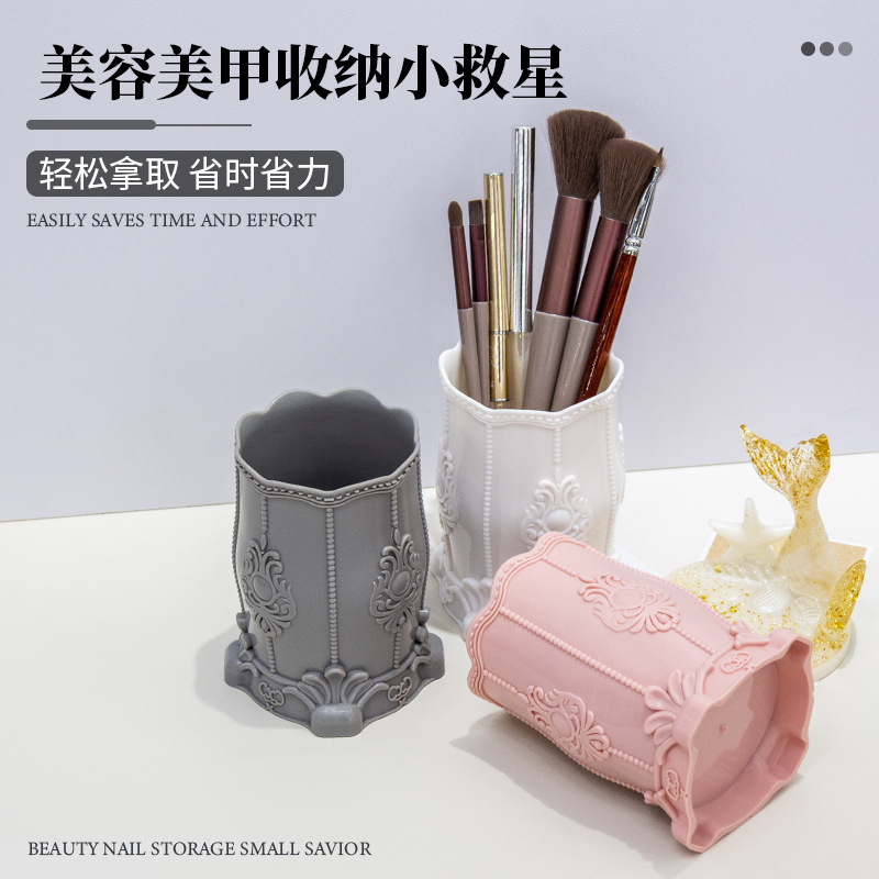 Retro - Carved Manicure Tool O - Pen Holder Organizer avis et prix