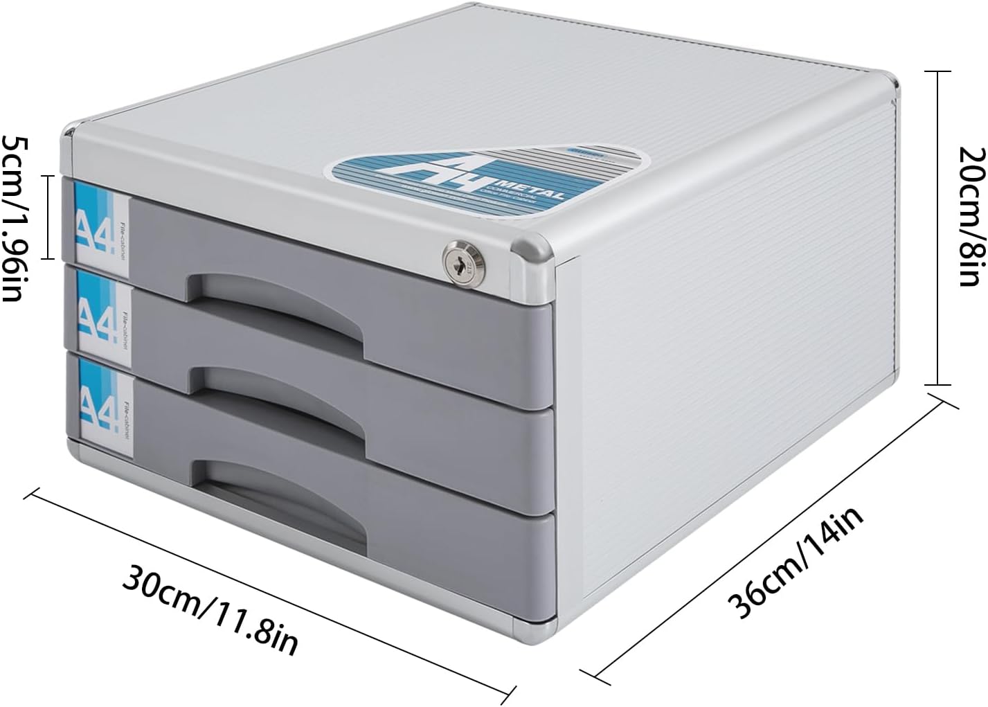 3 Small Draws Desktop Organize - File Cabinet Drawer avis et prix