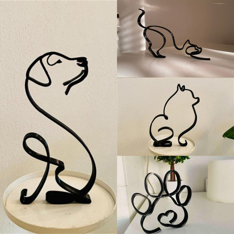 Dog Art Sculpture Metal Dog Ab - Home Office Freelancer avis et prix