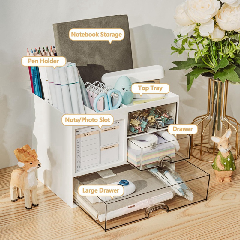 Desk Organizer with 3 Drawer,M - Pen Holder Organizer avis et prix