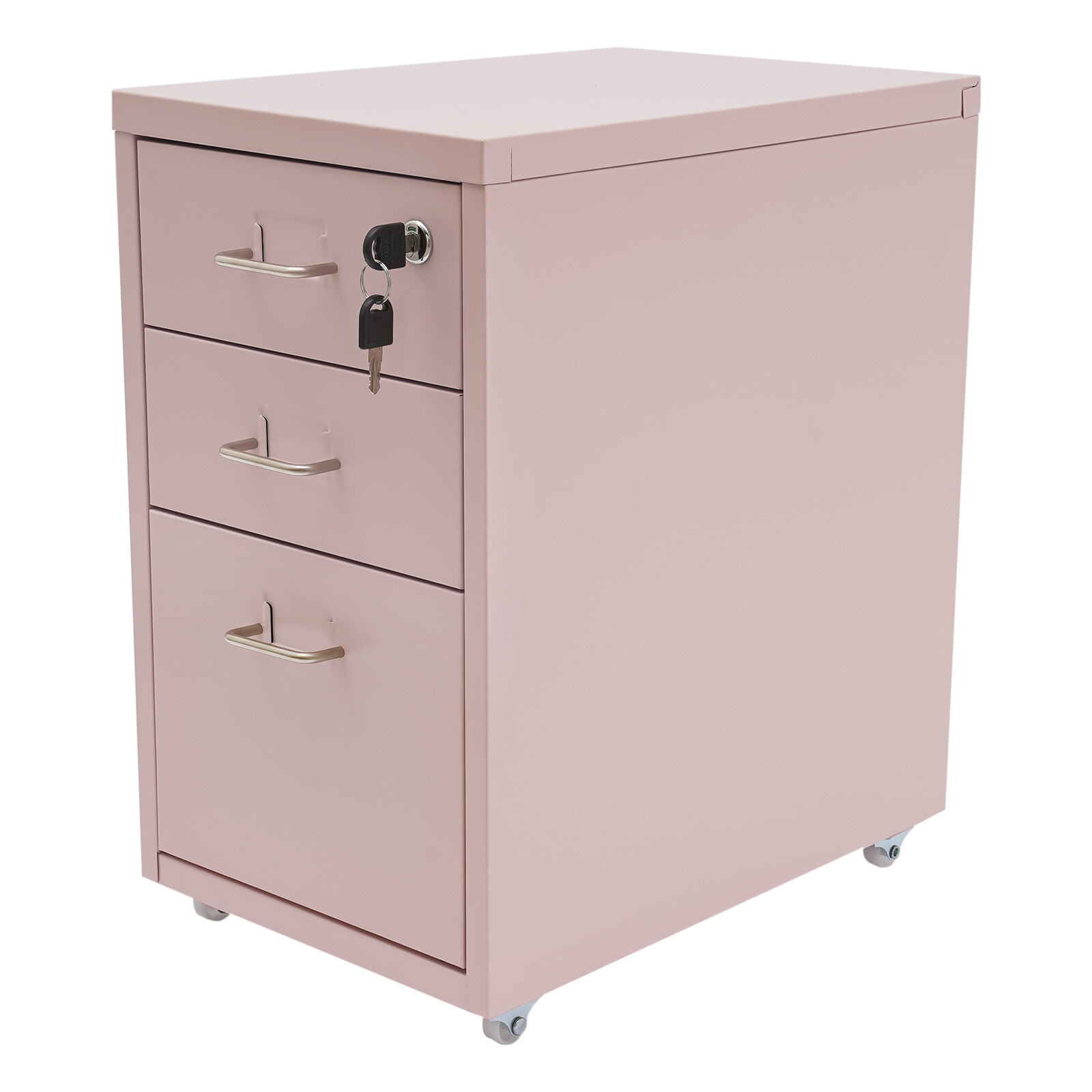 3-Drawer Pink Cold-rolled Stee - File Cabinet Drawer avis et prix