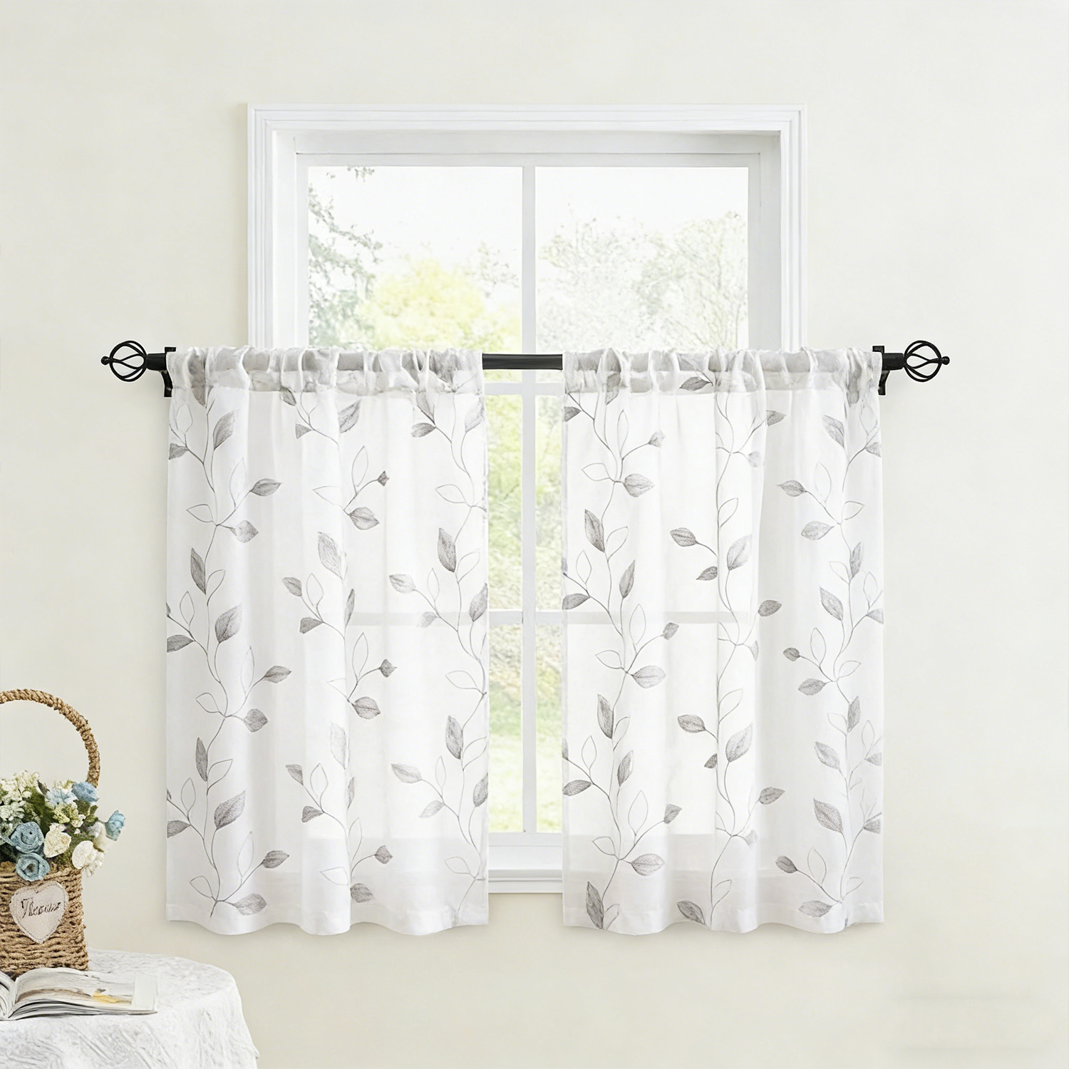 1/2 Pcs Leaf Pattern Floral Se - Home Office Rate avis et prix