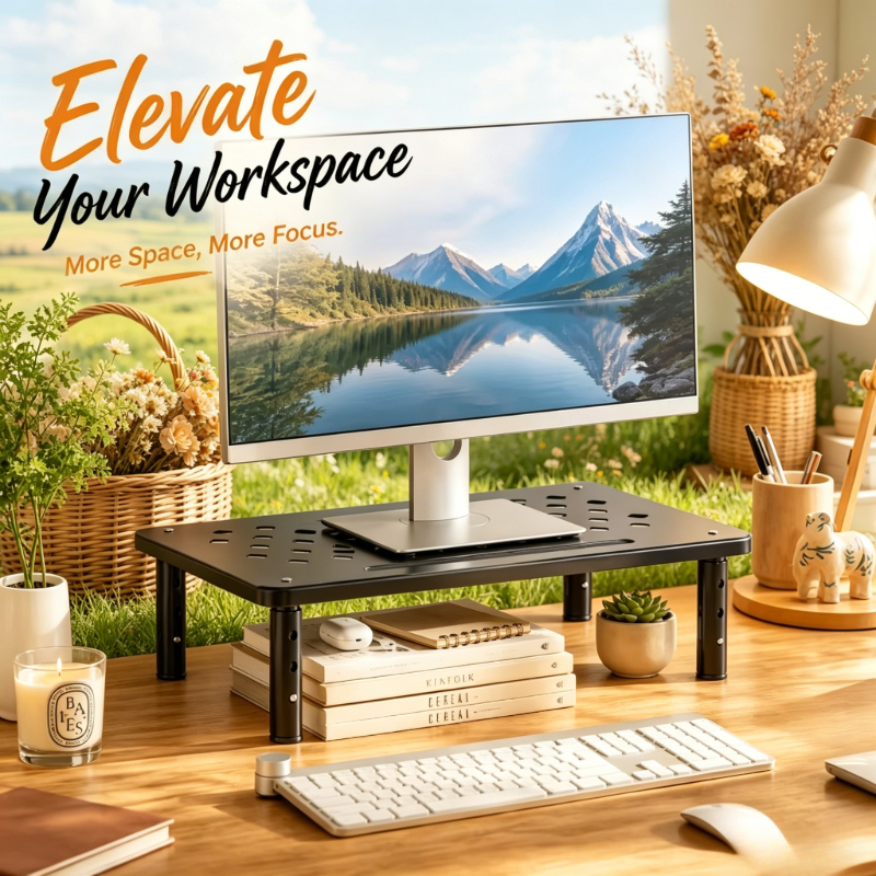 Height Adjustable Monitor Stan - Monitor Riser Stand avis et prix