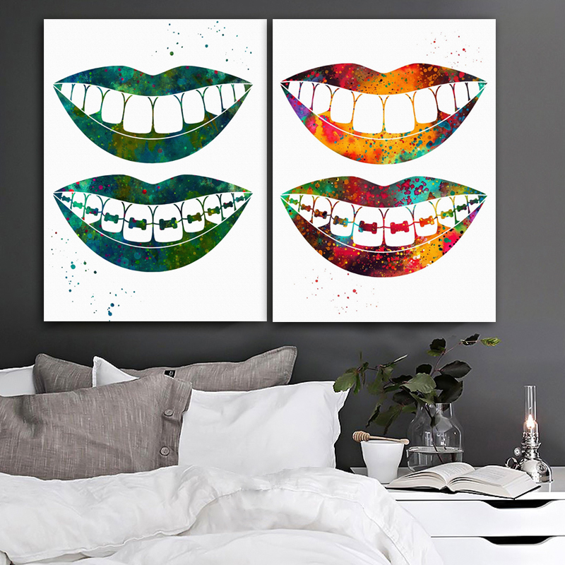 Laugh Teeth Print Surgical Ins - Home Office York avis et prix