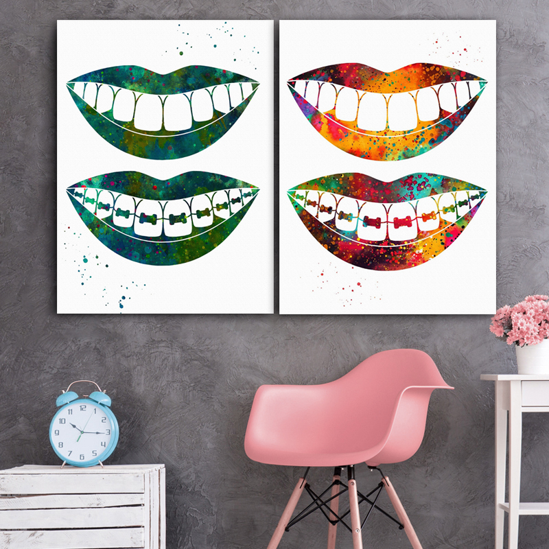 Laugh Teeth Print Surgical Ins - Home Office York avis et prix