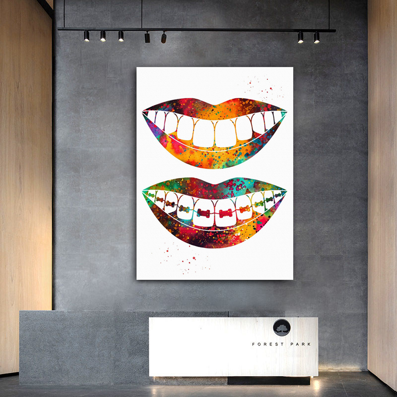 Laugh Teeth Print Surgical Ins - Home Office York avis et prix