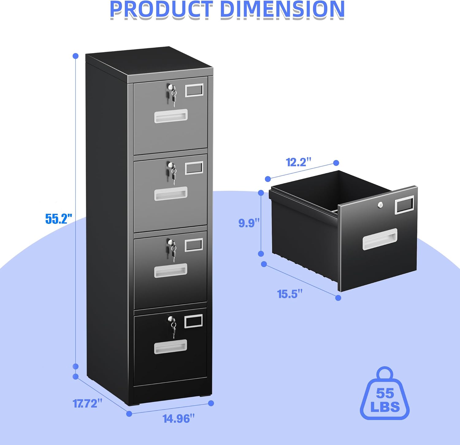 Metal Vertical File Storage Ca - File Cabinet Drawer avis et prix