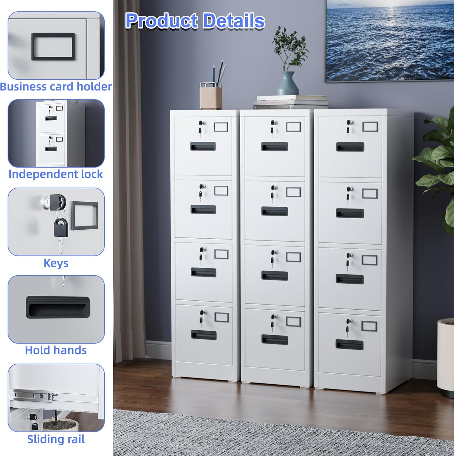 Metal Vertical File Storage Ca - File Cabinet Drawer avis et prix