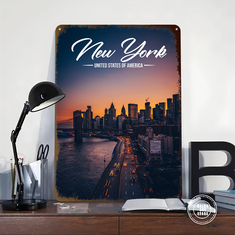 New York Printed Poster Custom - Home Office York avis et prix