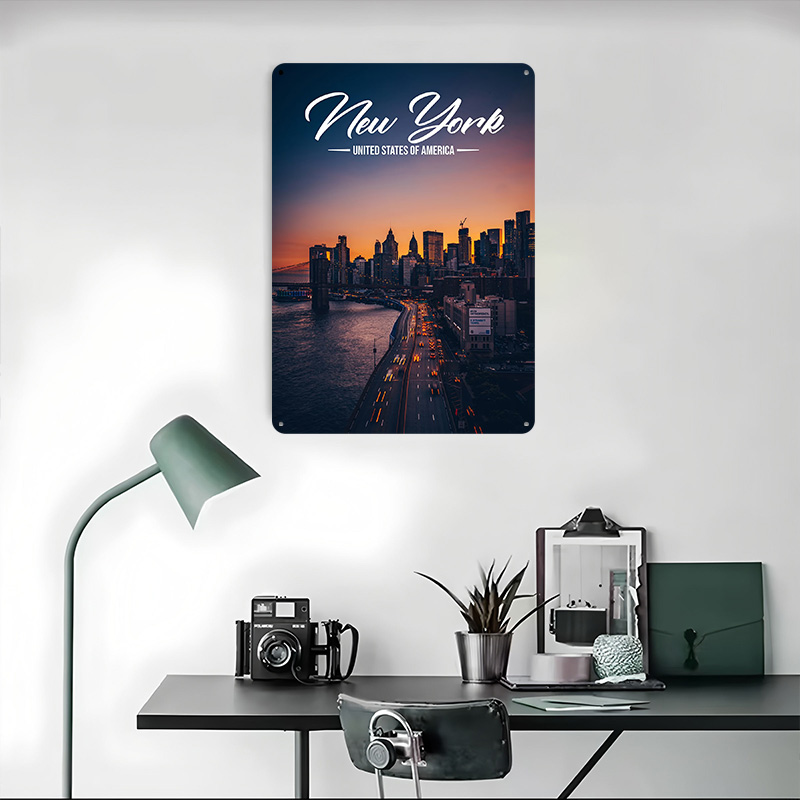 New York Printed Poster Custom - Home Office York avis et prix