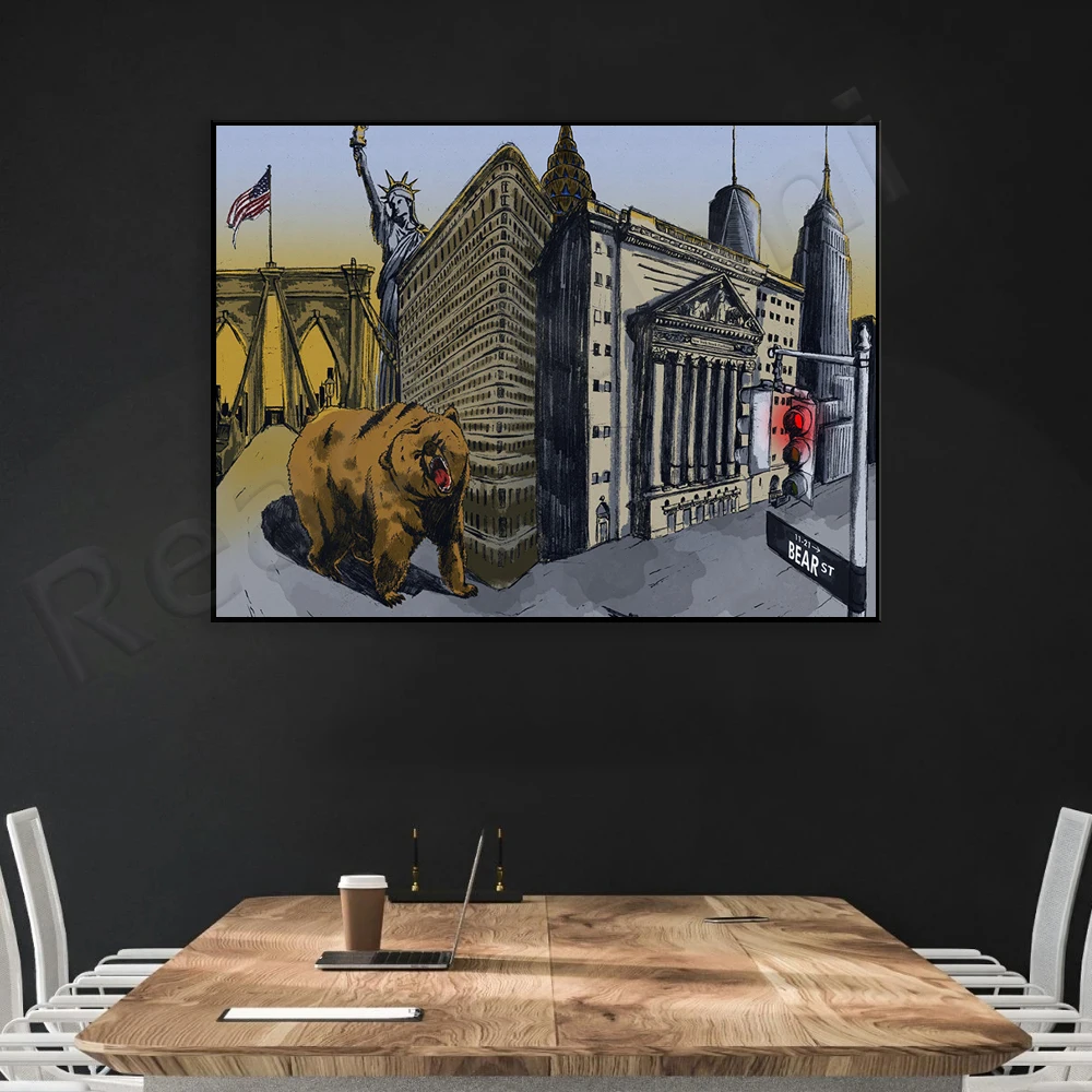 Bear Artwork | New York | Bear - Home Office York avis et prix