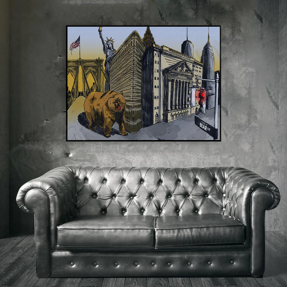 Bear Artwork | New York | Bear - Home Office York avis et prix