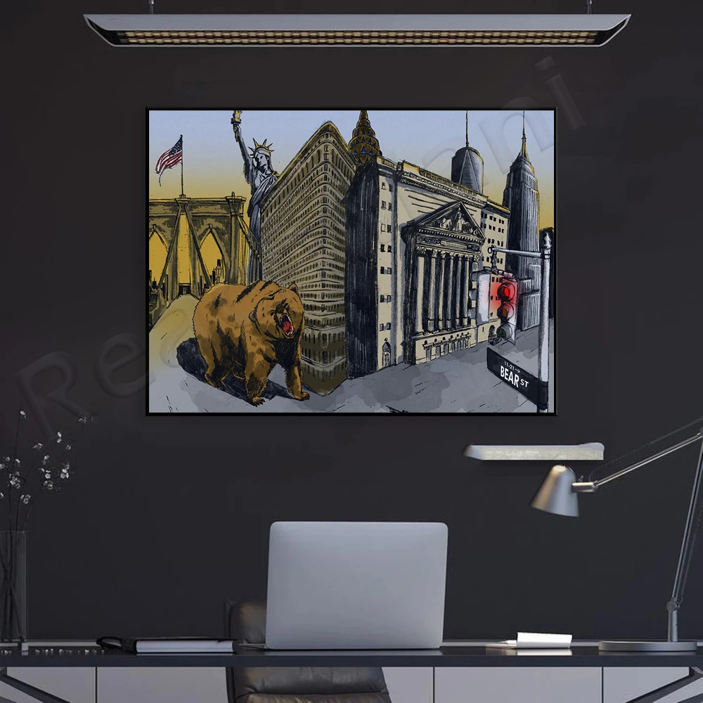 Bear Artwork | New York | Bear - Home Office York avis et prix