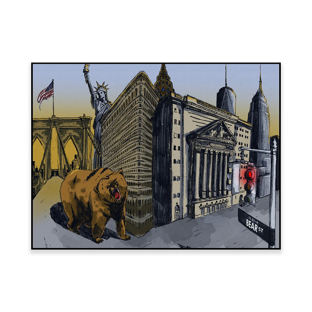 Bear Artwork | New York | Bear - Home Office York avis et prix